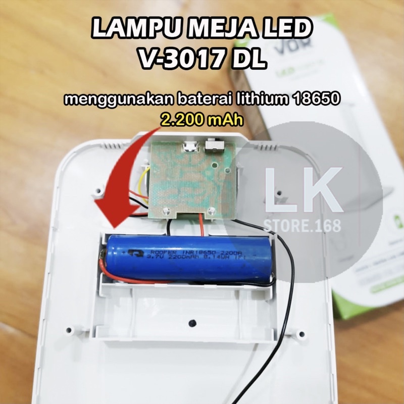 Lampu Belajar LED VDR type V-3017DL