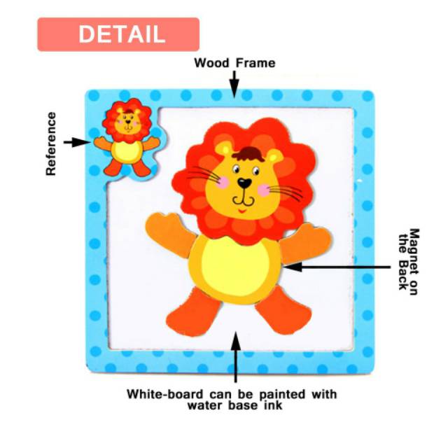 Mainan Edukasi Puzzle 3D Magnet Lucu / Jigsaw 3D Magnetic