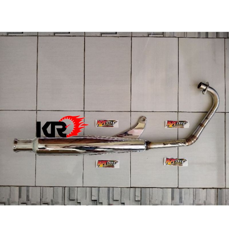 Knalpot N2T Stainless Corbi Plor Banding Roll CB125 Original
