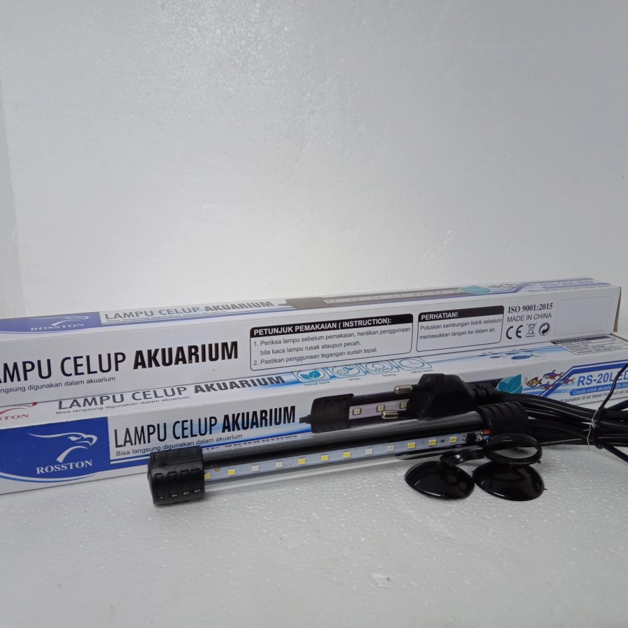 LAMPU LED AQUARIUM CELUP 20CM ROSSTON RS-20LED LAMPU CELUP AKUARIUM