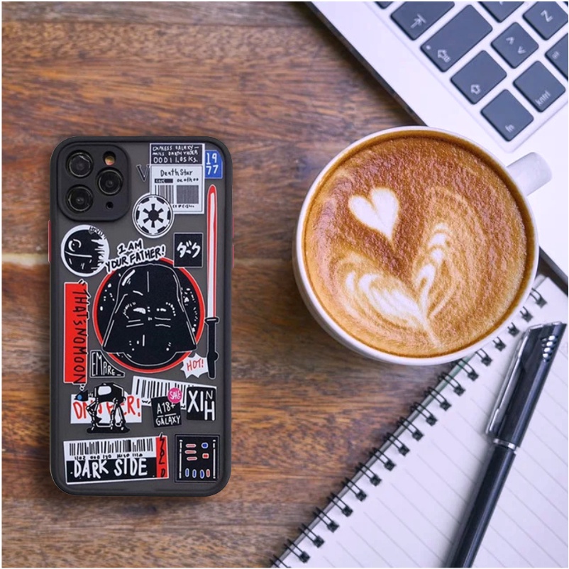 Case iPhone 12 Pro Max Character STAR WARS Hybrid dove candy pelindung kamera