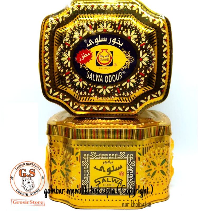 Buhur Dupa Salwa 100gram Bentuk Kotak Bulat Asli Buhur Salwa.