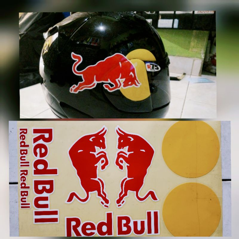 stiker helm redbull