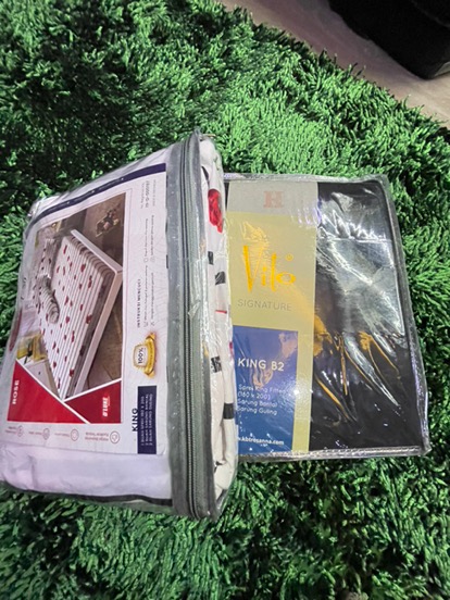 Ww Sprei Polos - Vito Signature - Hitam (black) - Pilihan Ukuran (king / Queen) - Tinggi 20cm