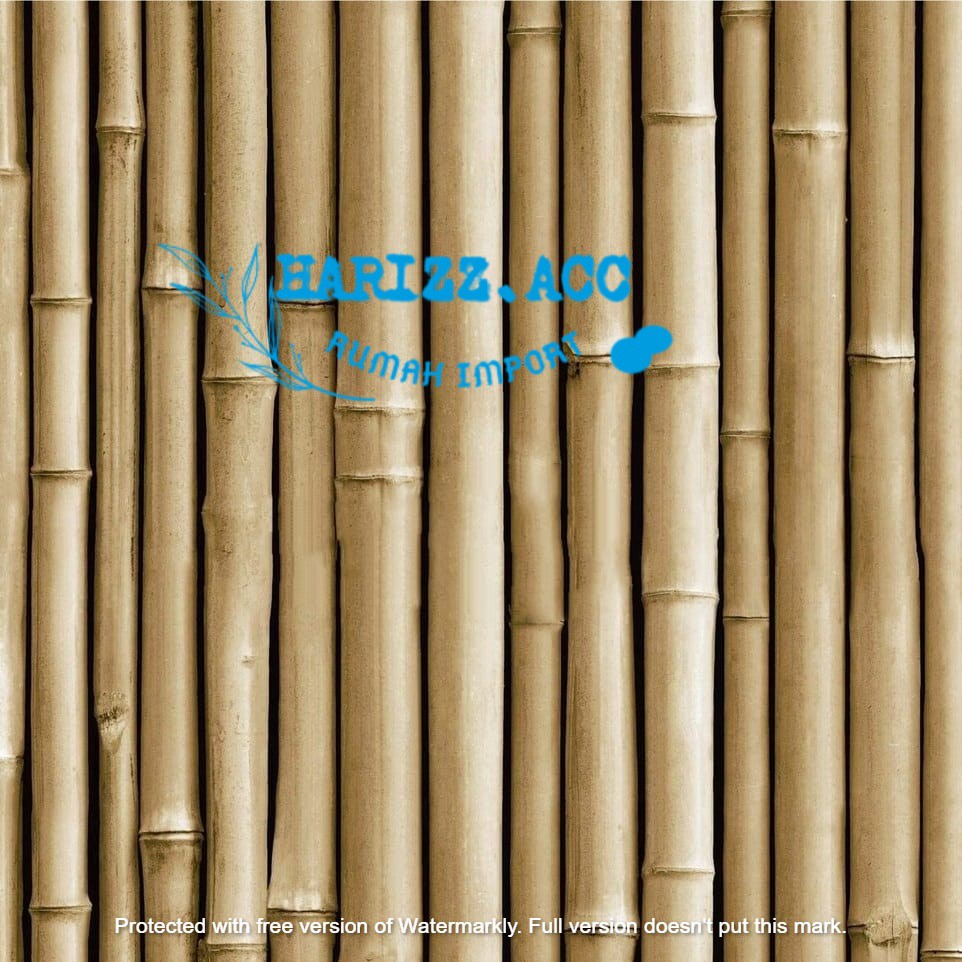 Wallpaper stiker dinding motif bambu polos