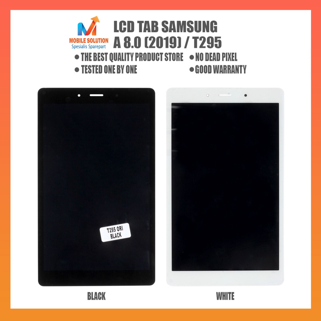 LCD Samsung Tab A8.0 / LCD Samsung Tab T295 2019 Fullset Touchscreen ORIGINAL 100% Garansi 1 Bulan + Packing / Bubble