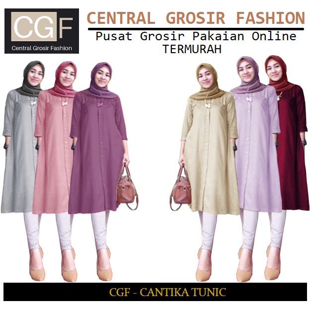 Cantika Tunik - Central Grosir Fashion (CGF) - Ukuran L-3XL - Matt Baloteli