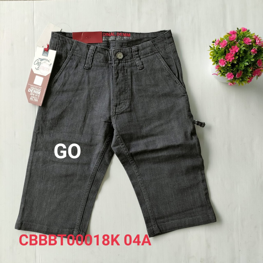 BB CBBBT CARDINAL JEANS Celana Pria Celana Pendek Regular Slimfit Skinny Fit Bermuda Casual Sobek