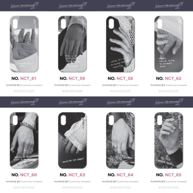 NCT 127 Cheer Message 2020 Phone Case Replika Sumcase Taeil Johnny Taeyong Yuta Doyoung Jaehyun Mark