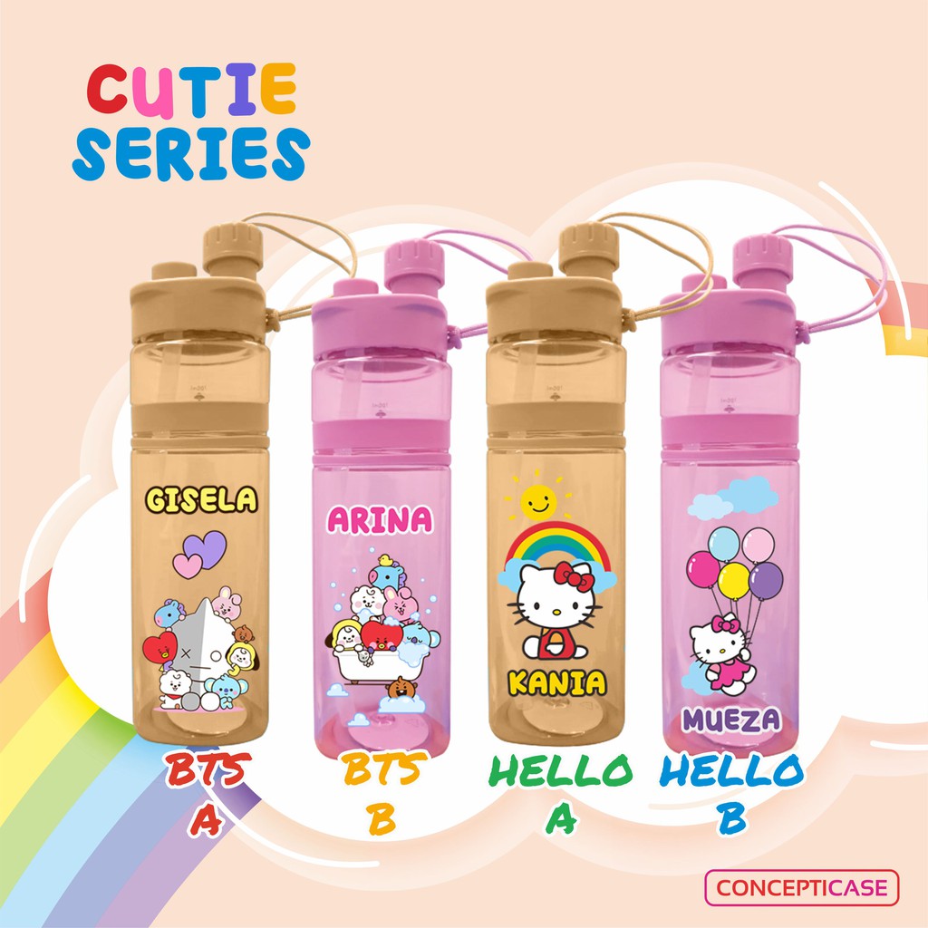 BOTOL MINUM ANAK CUSTOM PRINT UV (BUKAN STICKER) MOTIF 2