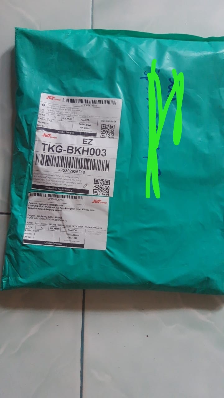 Milwis Hijau Kemeja Batik Pria Lengan Panjang Full Furing Katun Halus Sragenan