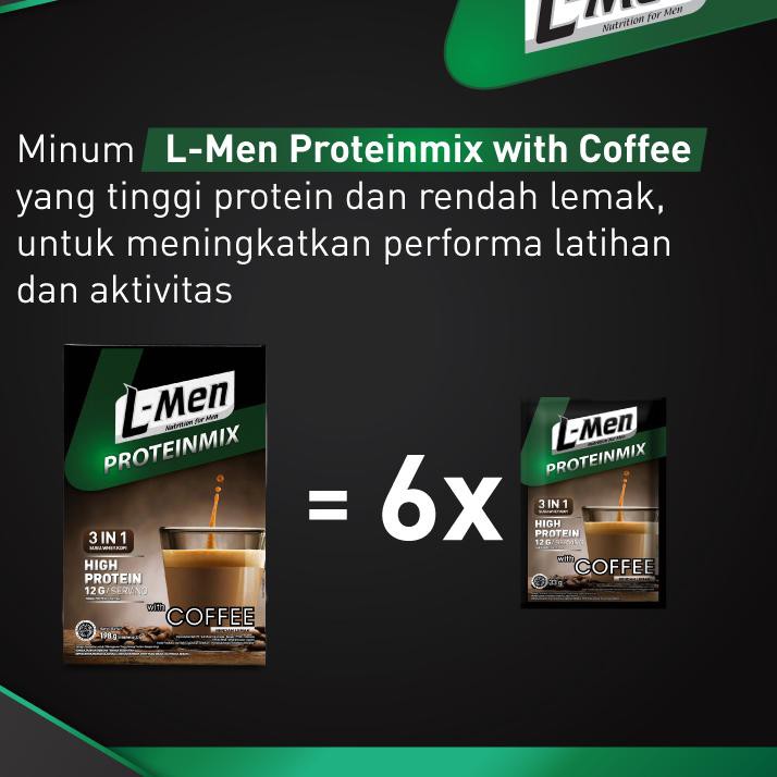 

[KODE BARU 01] L-MEN Proteinmix Coffee 6X33GR TERMURAH..!!