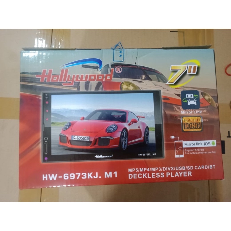DOUBLE DIN 7 INCH HOLLYWOOD HW 6973 MIRRORLINK MP5 PLAYER