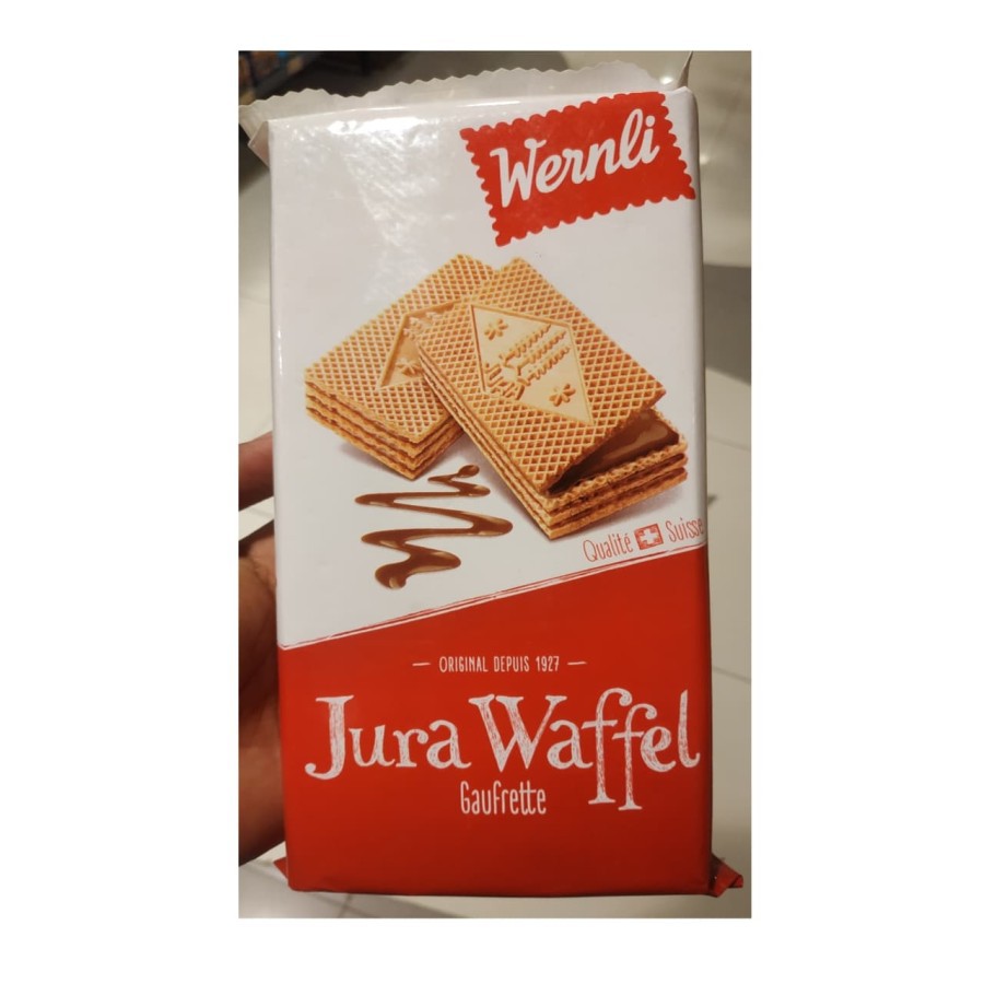 

Wrnli Jura Waffel Wafer Isi krim Coklat 250gr