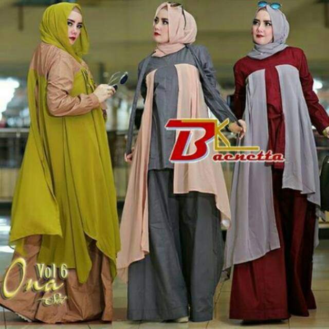 Setelan kulot trendy Ona set by Baenetta