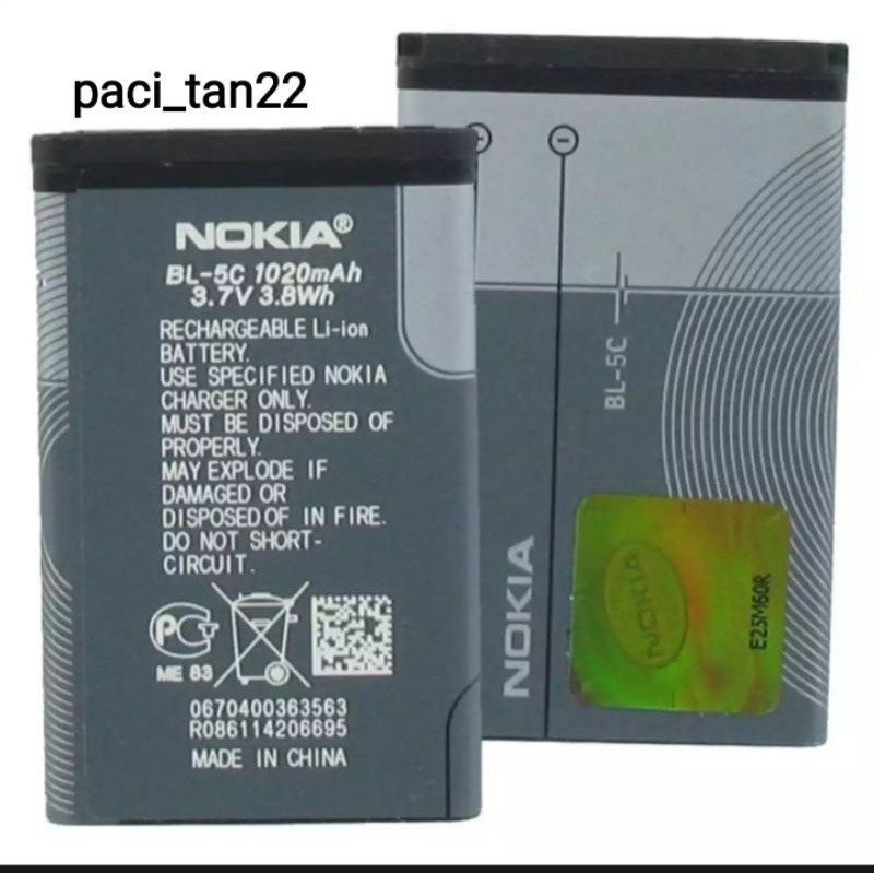BATREI NOKIA C3 BL 5C original  99%