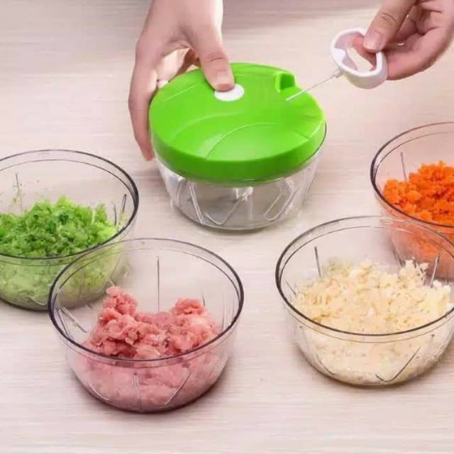 (VCM) Speedy Chooper Blender Tarik Serbaguna Alat Penggiling Penghancur Bumbu Manual