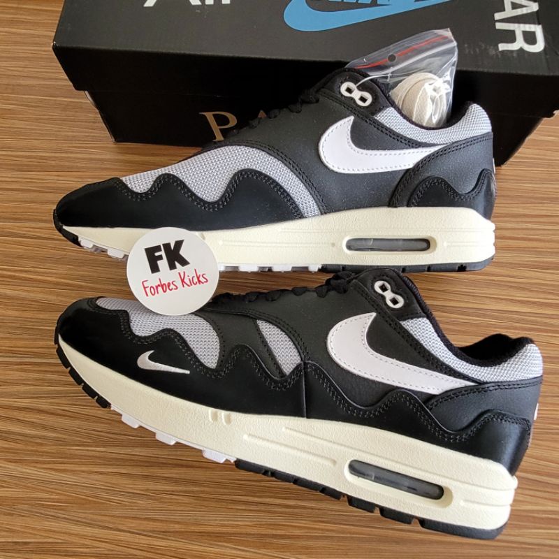 Nike Air Max 1 Patta Waves Black (with bracelet) || white