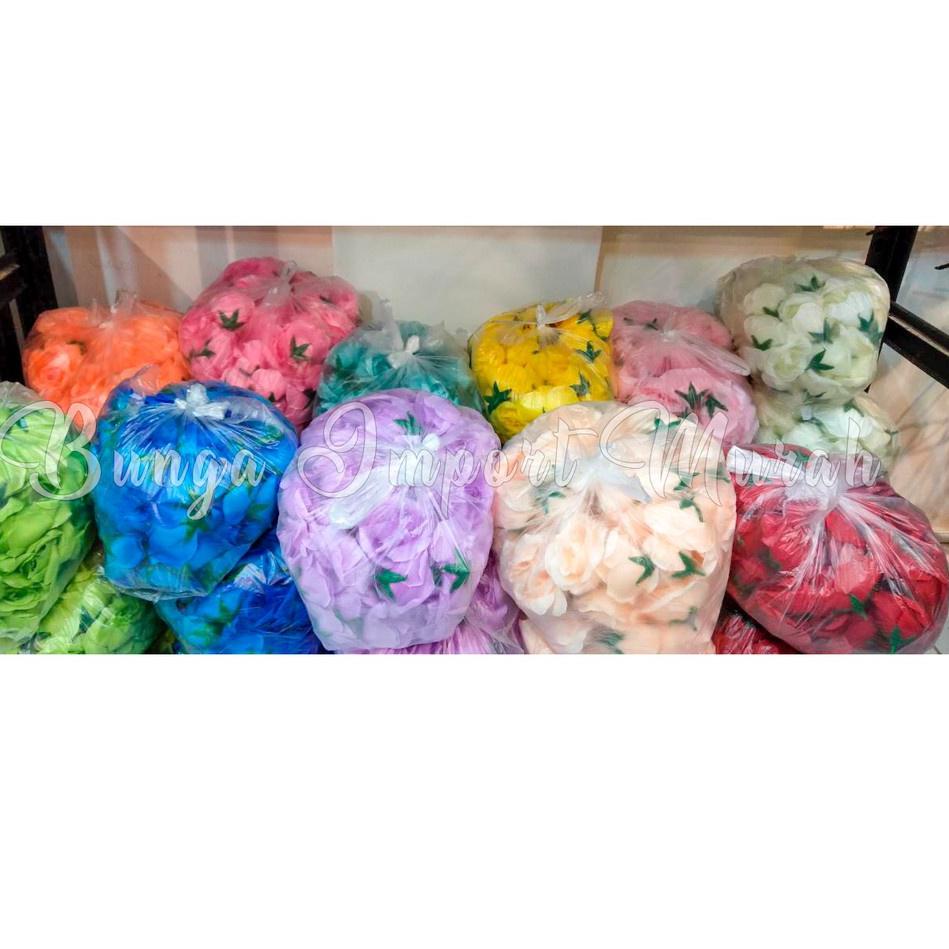 ❆ BUNGA MAWAR KUNTUM ISI 100/ARTIFICIAL/BUNGA/PERNIKAHAN/SURABAYA/IMPORT ✭