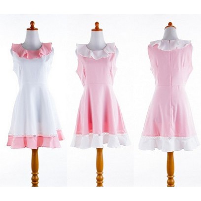 READY STOCK Dress Import Sexy Party Mini Gaun Pesta Putih Pink Baju Korea Mermaid Wanita Murah