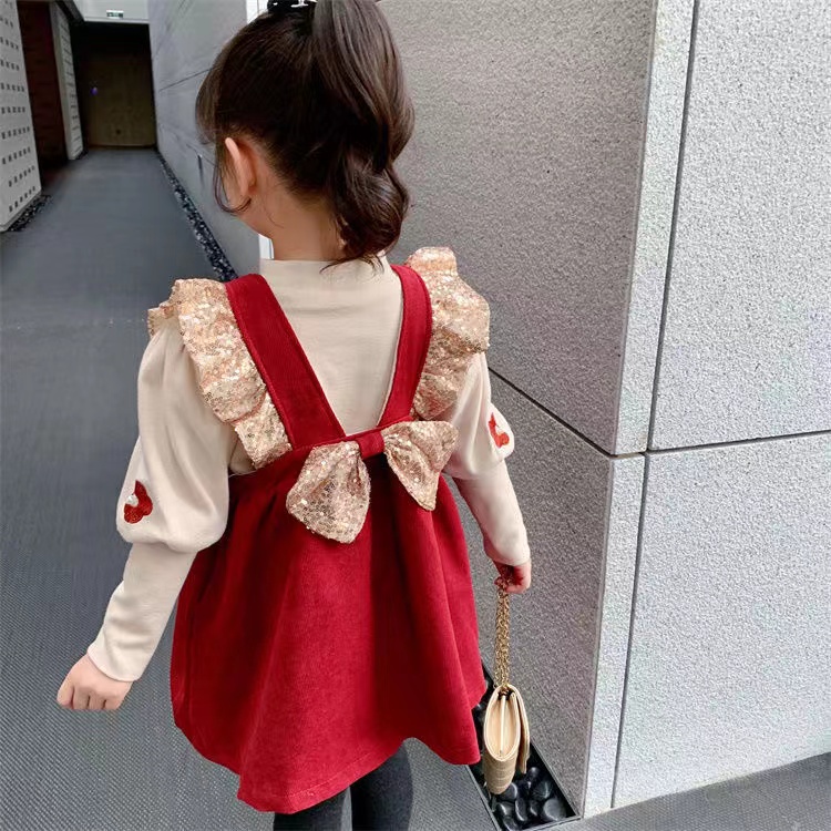 KF CAT Dress Anak Perempuan Pita Glitter Fashion Party Imut Elegan Ala Korea Lucu Import Hiqh Quality Umur 6Bln-4Thn-7