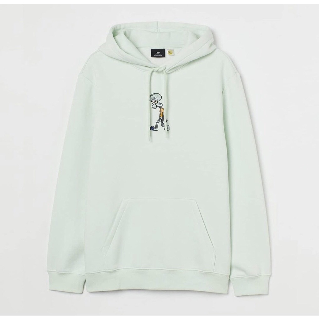 SWEATER HOODIE SQUIDWARD GREEN MINT HNM FULLTAG SWEATER HOODIE PRIA WANITA TERBARU PREMIUM