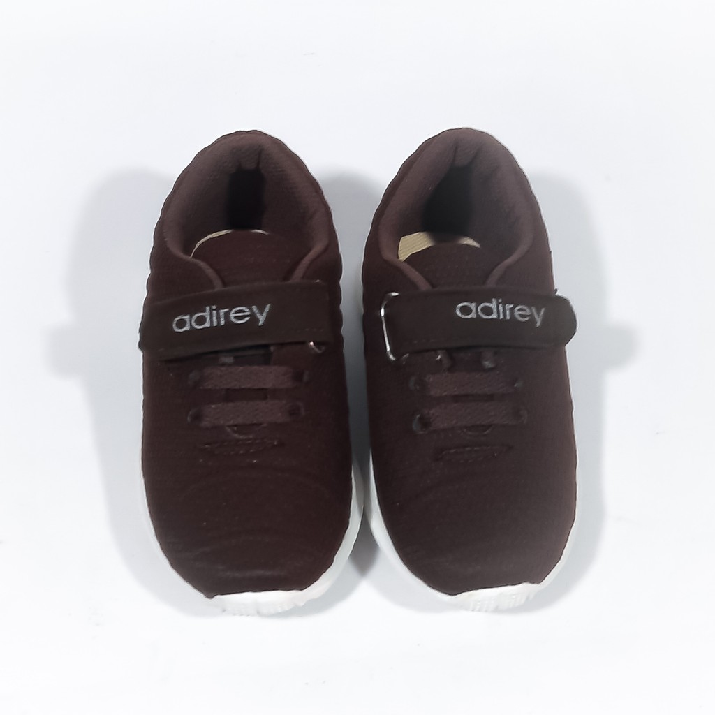 Sepatu Anak Kets Sneaker Adirey Sekolah TK SD Hitam Merah Coklat Lokal SKL10-3