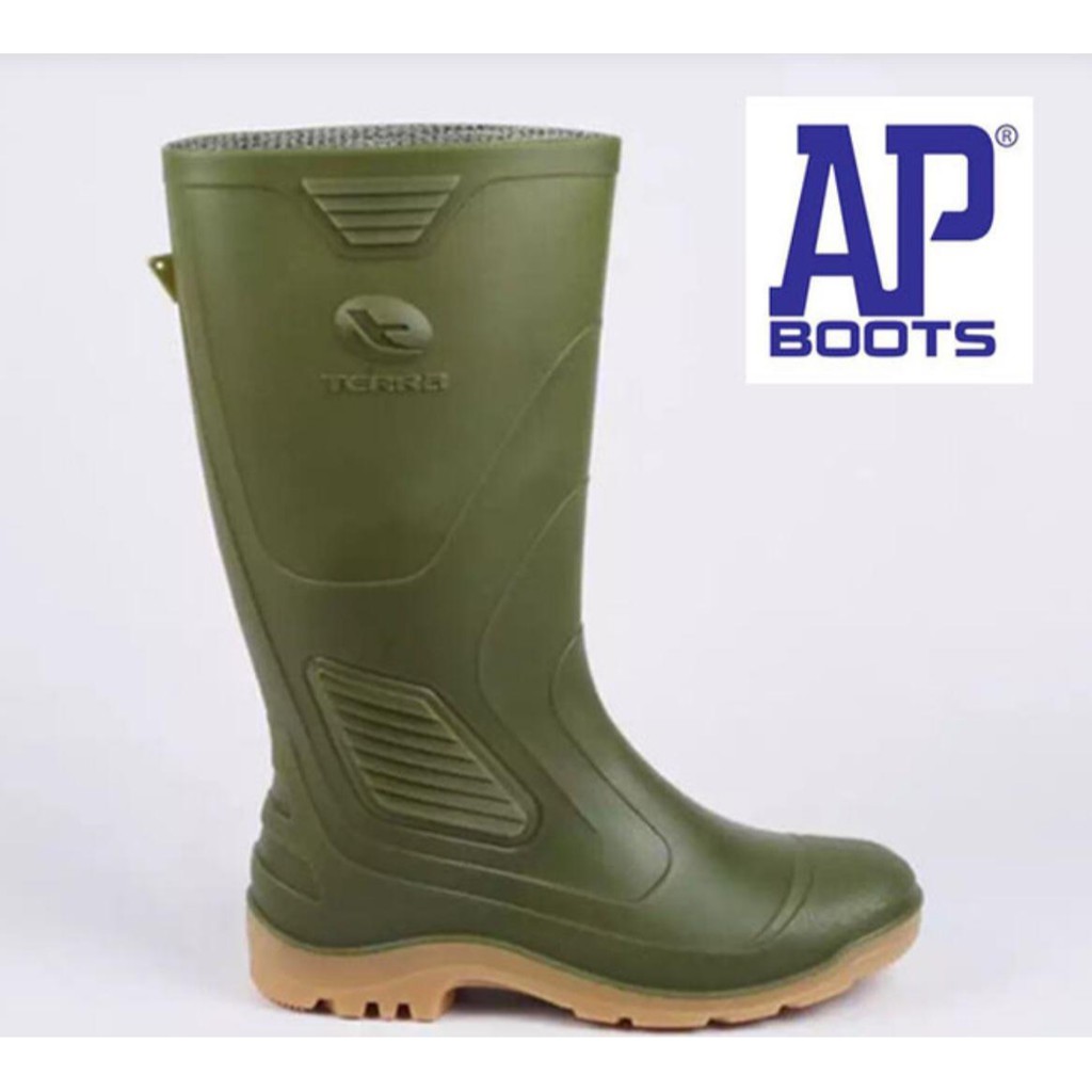 Sepatu Boot AP Terra Eco 3 / Eco 3 Hijau Karet Tinggi Panjang Anti Slip