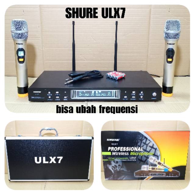 Jual MIC WIRELESS HANDLE SHURE ULX7 PROFESIONAL VOCAL MICROPHONE ...