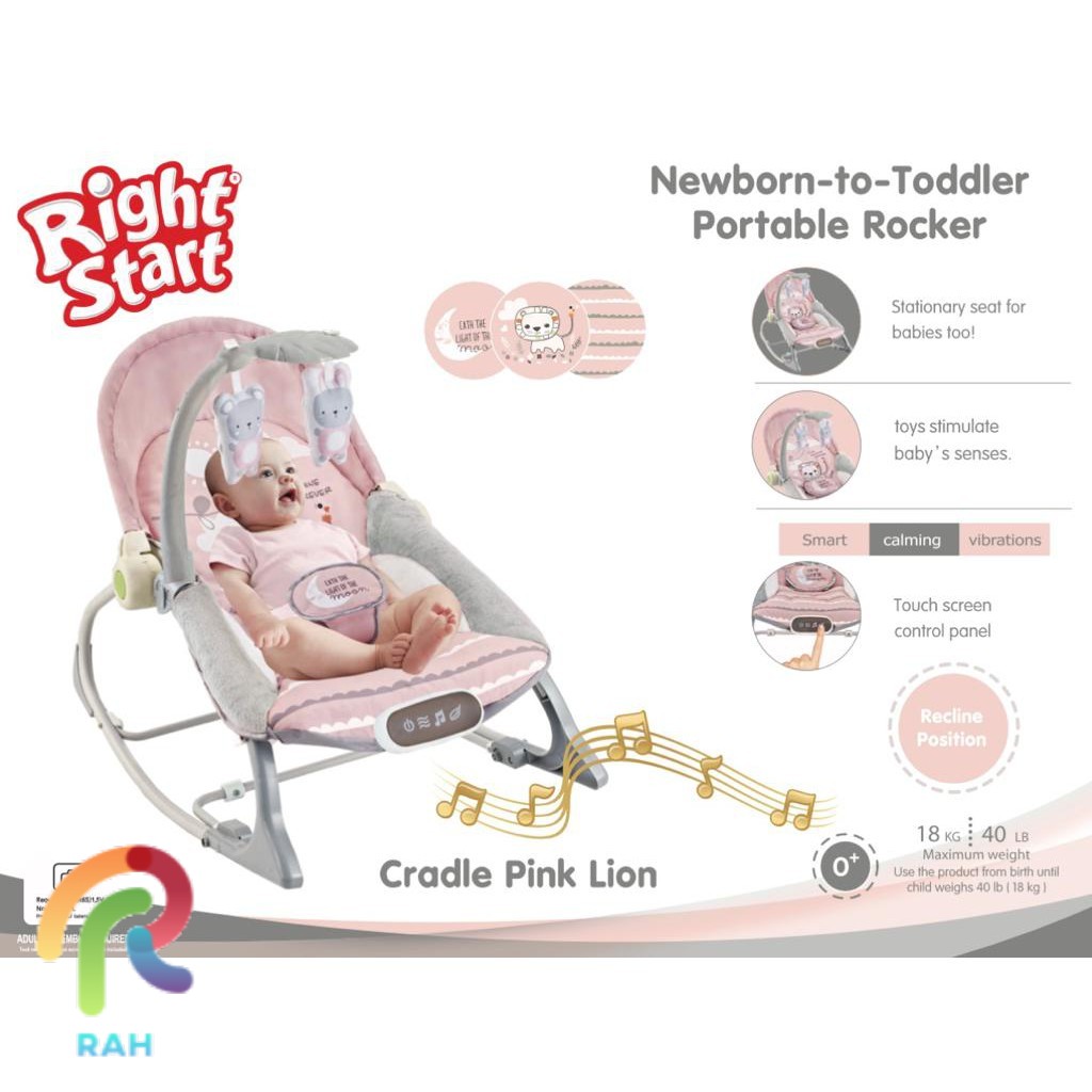 Ayunan Bayi Baby Bouncer Right Start Newborn To Toddler Rocker