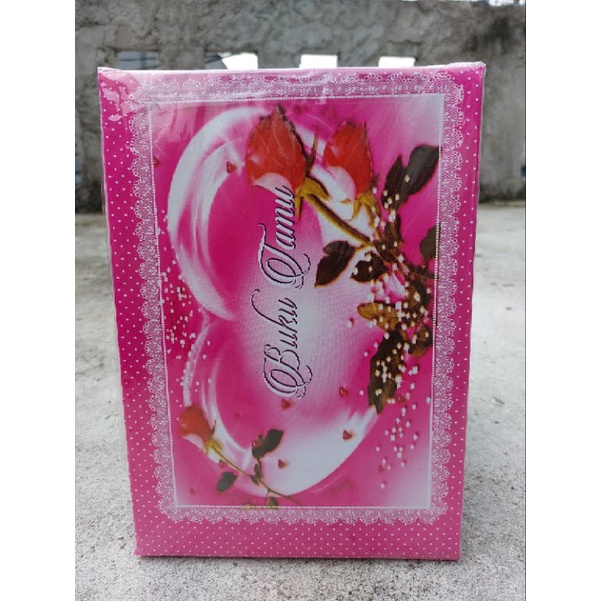 

Souvenir buku tamu motif love untuk 400undangn isi 2 pcs