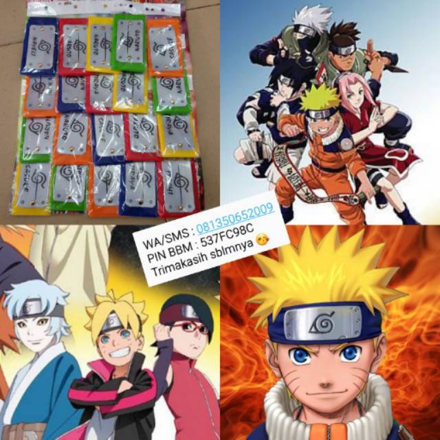 Ikat kepala Naruto aksesoris kepala Naruto cosplay Naruto | Shopee