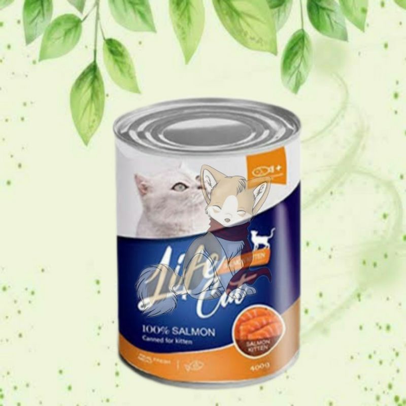 life cat kaleng tuna dan salmon 400gr