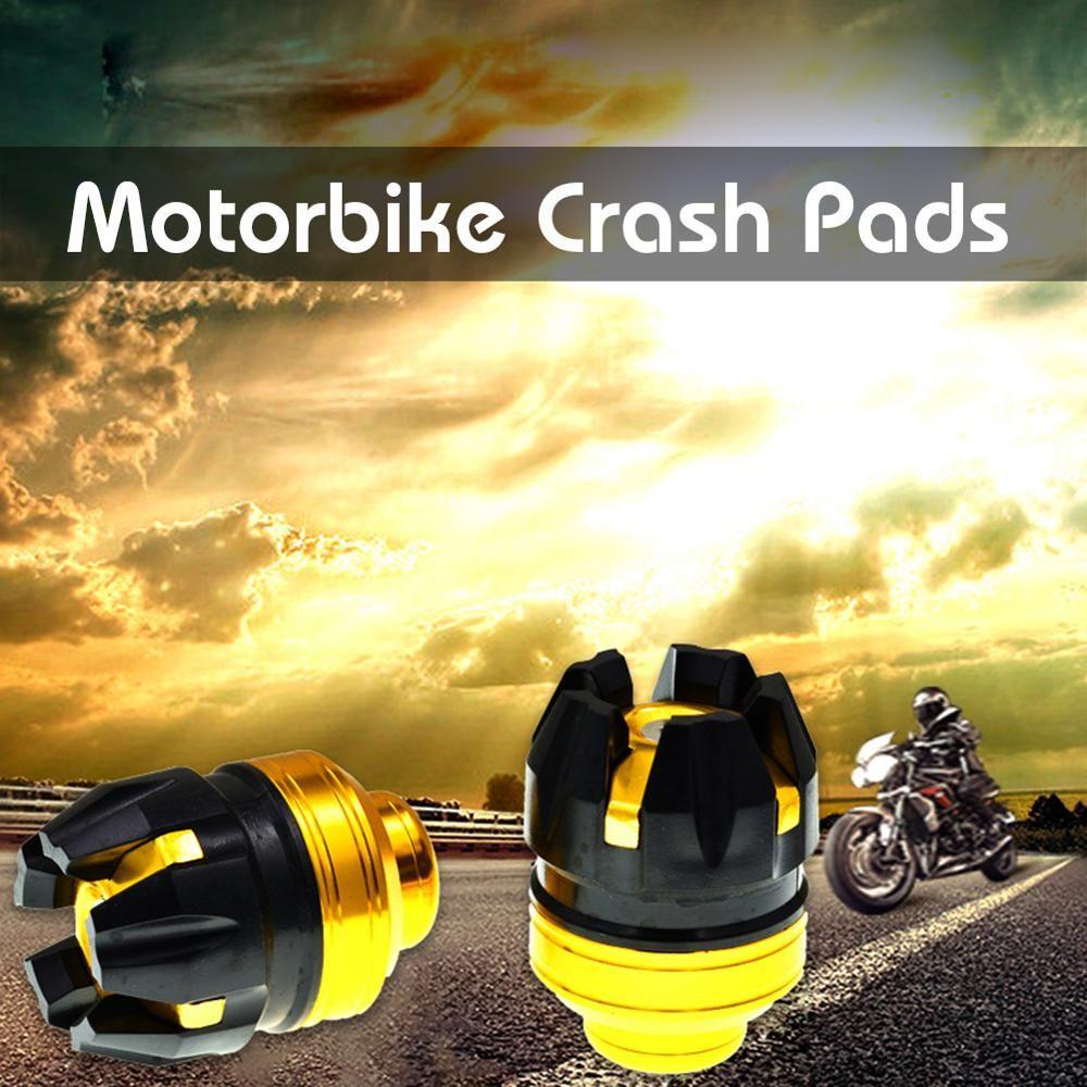 Suyo 2Pcs Pelindung Benturan Roda Garpu Depan Belakang New Cover Pelindung Slider Protector Shock Cup