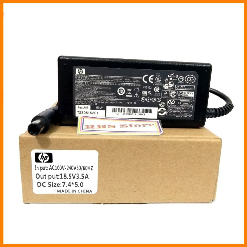 Adaptor Charger laptop Hp Compaq 18.5V 3.5A Pin Jarum