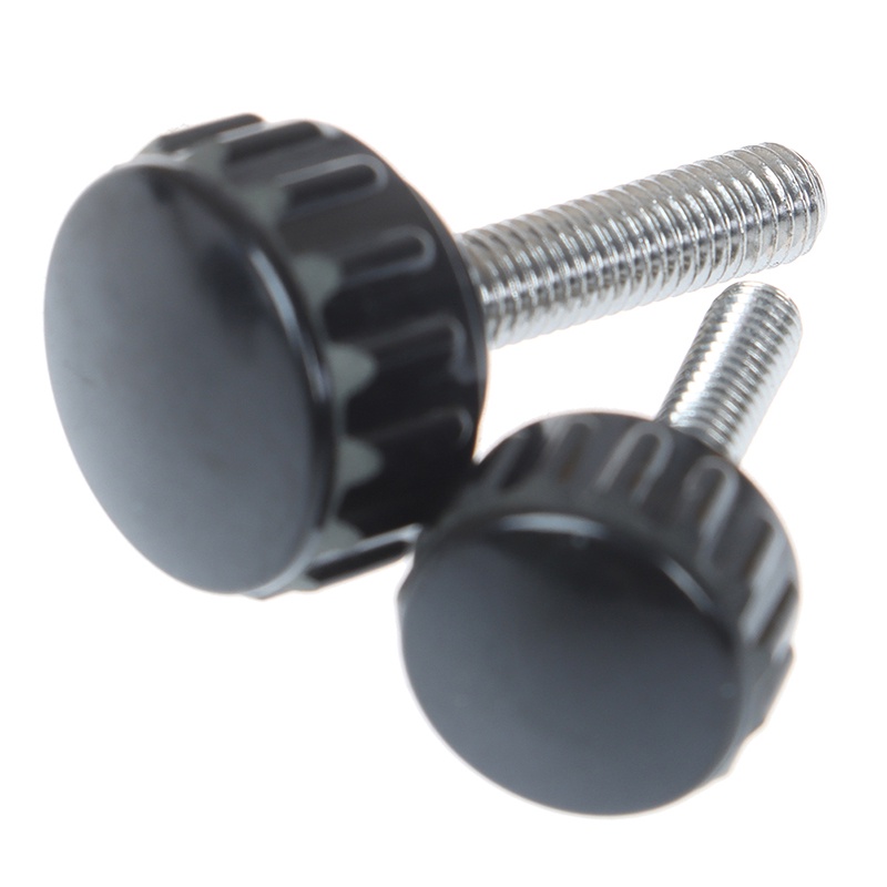 {LUCKID}M4 M5 knurled Nylon Round Plastic Head Handle Thumb Screw Bakelite