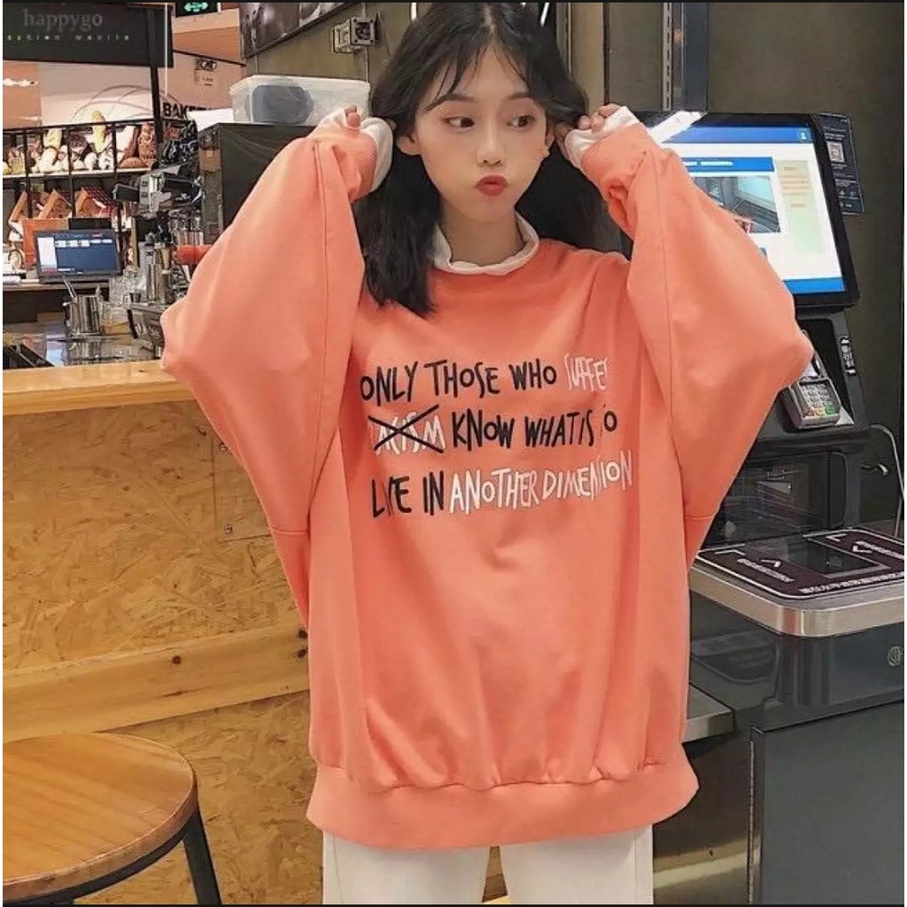 SWEATER WANITA ONLY THOSE SUFFER CREWNECK TEBAL LEMBUT / SWEATER WANITA TEBAL