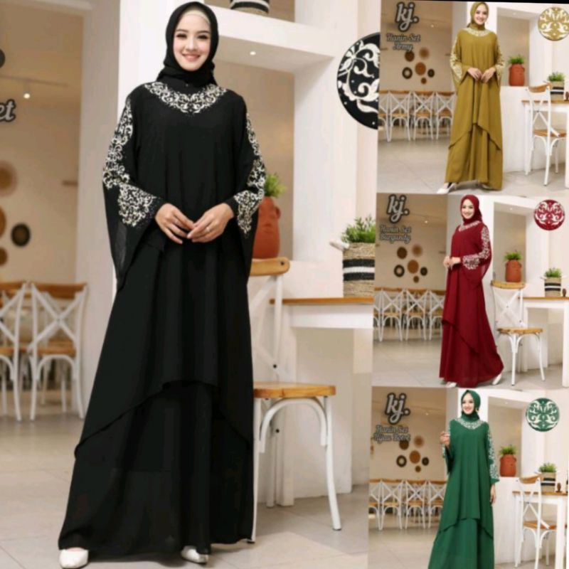 HANIN SET ORI asli Khadijah Mode