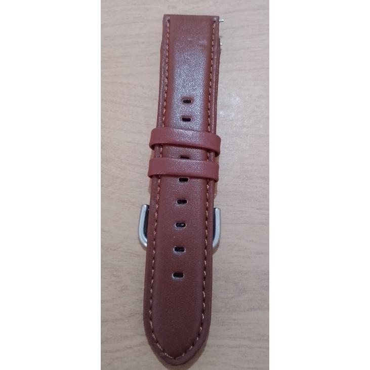 Leather Strap 20mm dan 22mm Samsung Watch Active Moto360 Amazfit LG Ticwatch