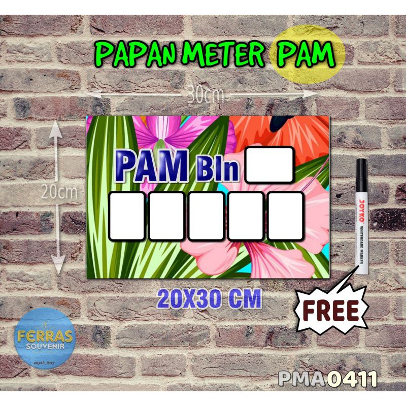 

Ferras Papan Meter Listrik PLN PAM motif Unik - Tropical 11