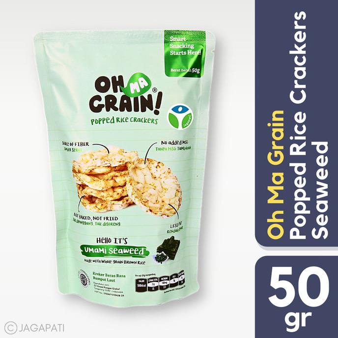 

Oh Ma Grain! Popped Rice Crackers Seaweed 50gr