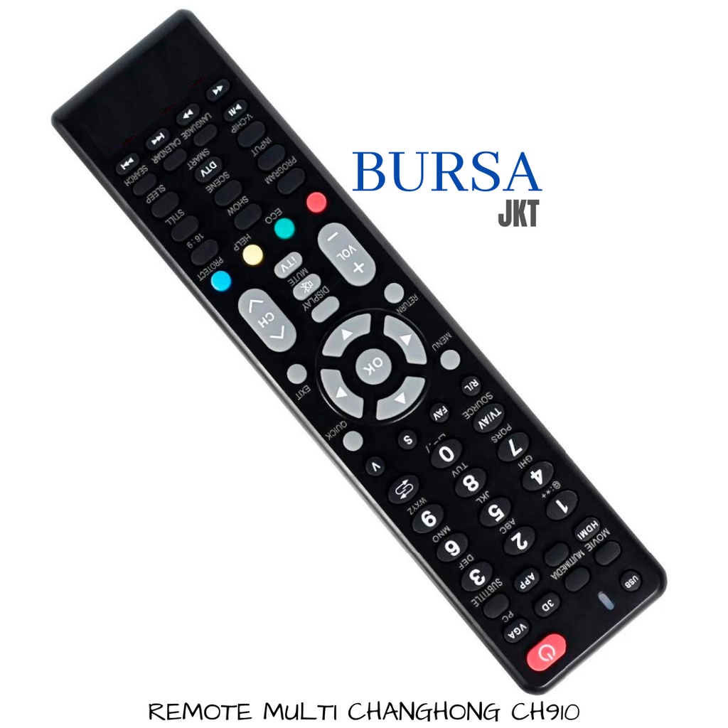 REMOTE TV CHANGHONG CHIQ DIGITAL TV UNIVERSAL CH910TR