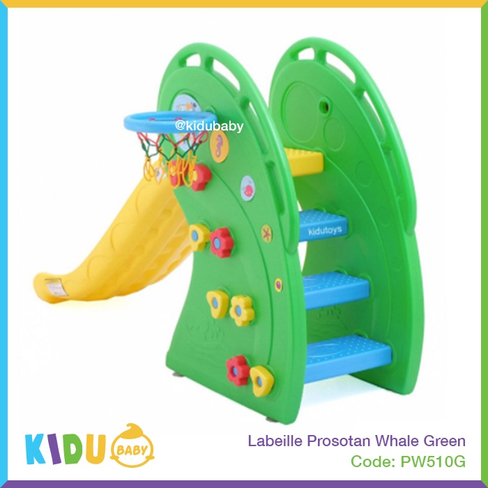 Labeille Prosotan Anak Whale KC510 Biru Hijau Merah / Prosotan Whale Slide Kidu Baby