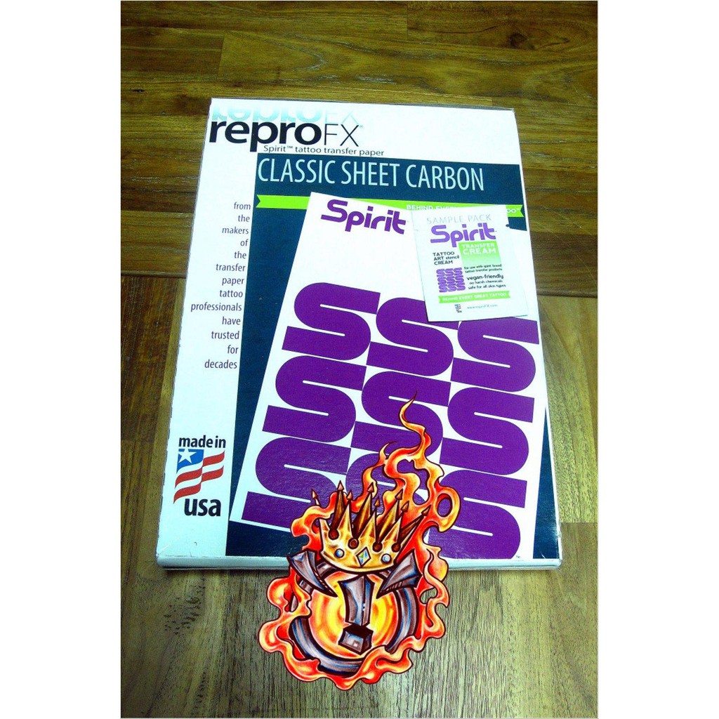 

4 lembar ReproFX Spirit - Classic Sheet Carbon - Tattoo Transfer Pape