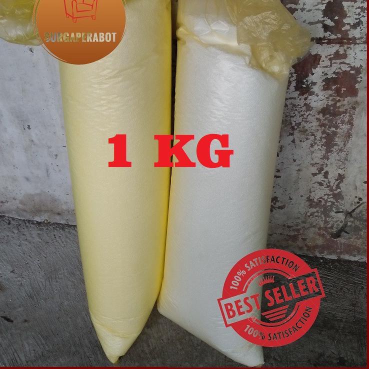 

[KODE LHGAT] Sterofoam butir 1 kg putih Styrofoam butiran kacang Sterofom bean bag isi boneka hadiah dll