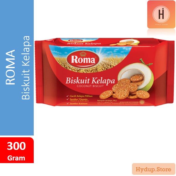 

Roma Biskuit Kelapa | Coconut Biscuit 300 Gram