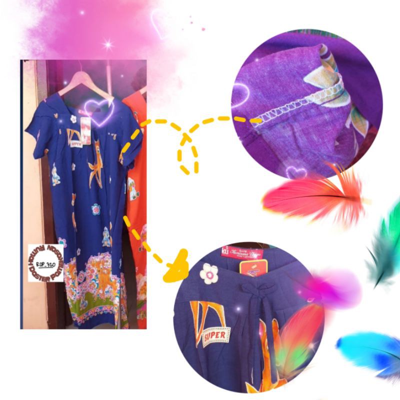 daster kencana ungu/ daster kencana ungu pita/ daster kencana ungu pendek