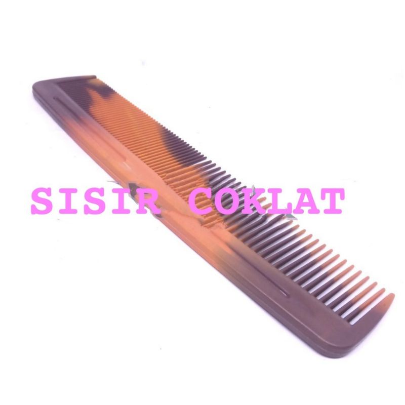 Cs SISIR RAMBUT LURUS / SISIR COKLAT / BEAUTY COMB BESAR 20 CM COKLAT