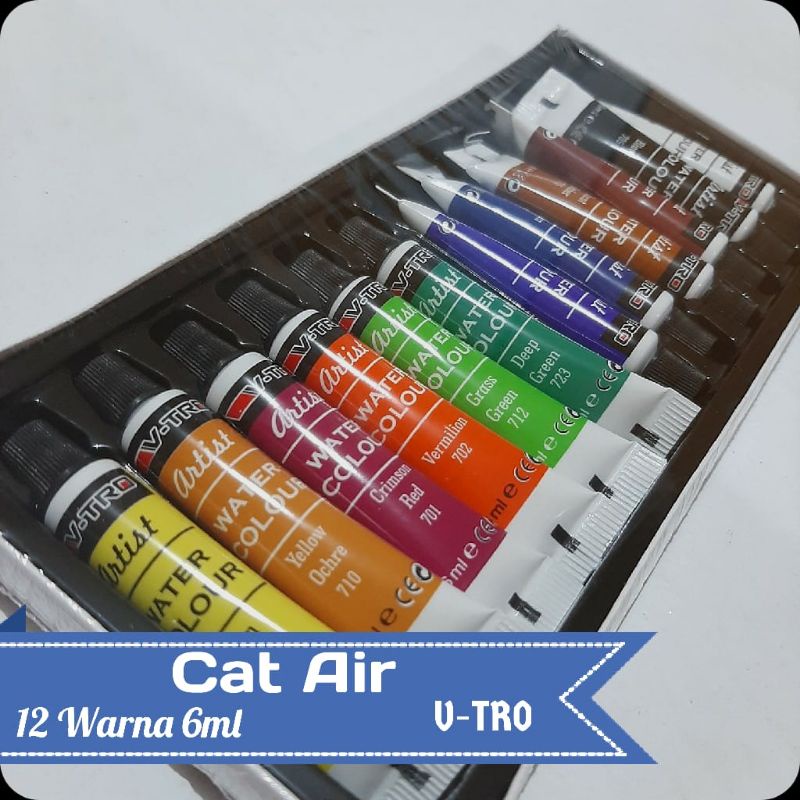 

V-Tro Cat air/ Water Colour 12 Warna 6ml