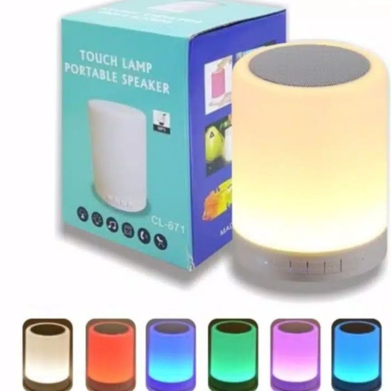 SPEAKER BLUETOOTH LAMPU TIDUR SPEAKER  JK 671 SPEAKER BLUETOOTH BASS + LAMPU TIDUR SMART TOUCH